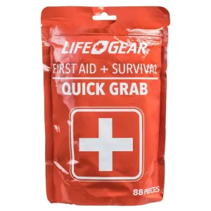 Life Gear 88 pc Quick Grab First Aid Survival Kit