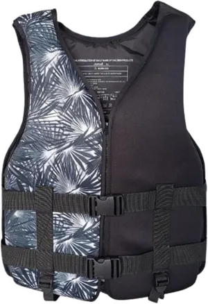 Life Jackets with Adjustable Waistband and Zipper, Buoyancy Aid for Boating Fishing Surfing(Black B,X-Large)