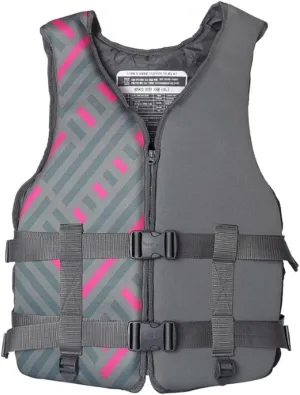 Life Jackets with Adjustable Waistband and Zipper, Buoyancy Aid for Boating Fishing Surfing(Grey,XX-Large)