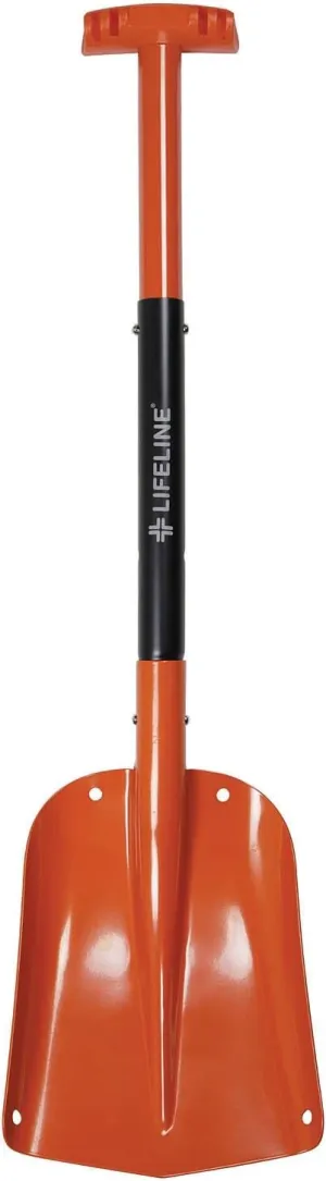 Lifeline 4017 Aluminum Sport Utility Shovel, 3 Piece Collapsible Design, Perfect Snow Shovel for Car, Camping and Other Outdoor Activities, Orange