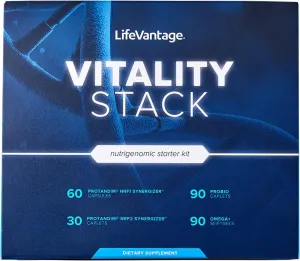 LifeVantage Vitality Stack Travel Kit, Protandim NRF1   NRF2 Synergizer   Probio and Omega   Nutrigenomic Starter Kit.