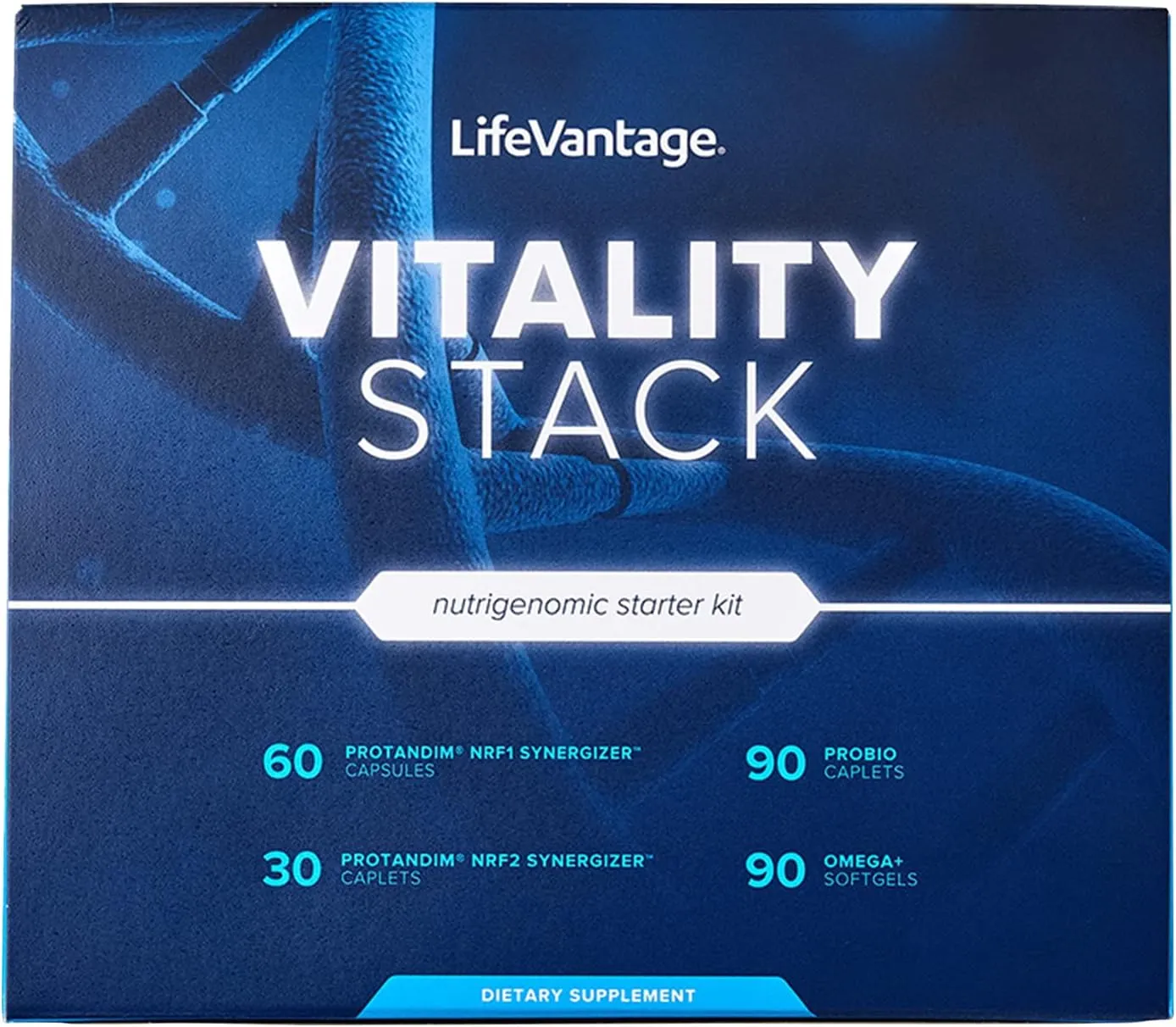 LifeVantage Vitality Stack Travel Kit, Protandim NRF1   NRF2 Synergizer   Probio and Omega   Nutrigenomic Starter Kit.