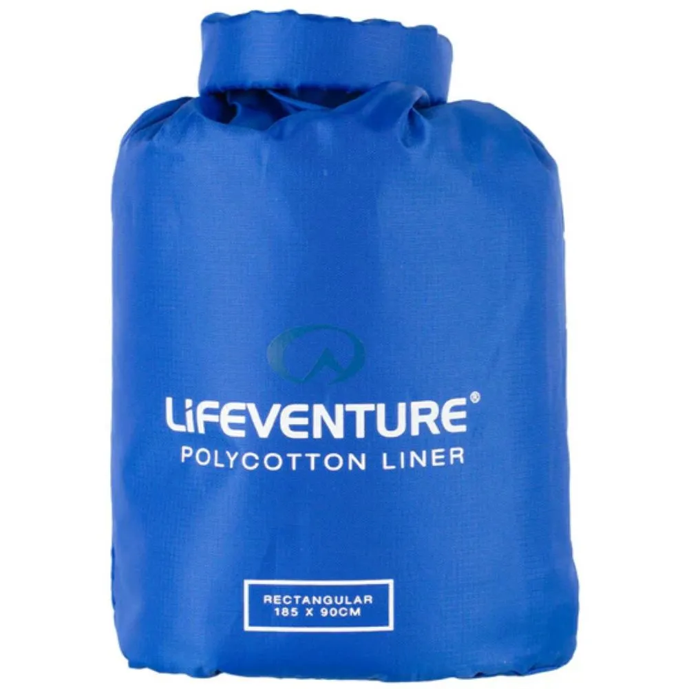 LifeVenture Poly Cotton Sleeping Bag Liner (Rectangle)