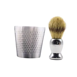 LIFKOME Retro Beard Shaving Kit 1 Set Shaving Brush Bowl Gentle Soft Brush Stylish for Men Travel-friendly