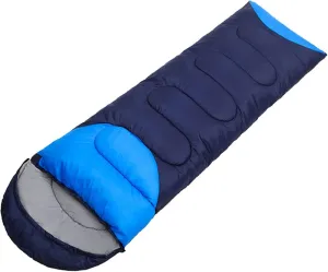 Lightweight Sleeping Bags for Adults and Kids Warm and Breathable Outdoor Backpacking Sleeping Bag Total Length 220 cm/86.5" Waterproof Camping Sleeping Bag (Color : Dark Blue, Size : 1.3 kg)