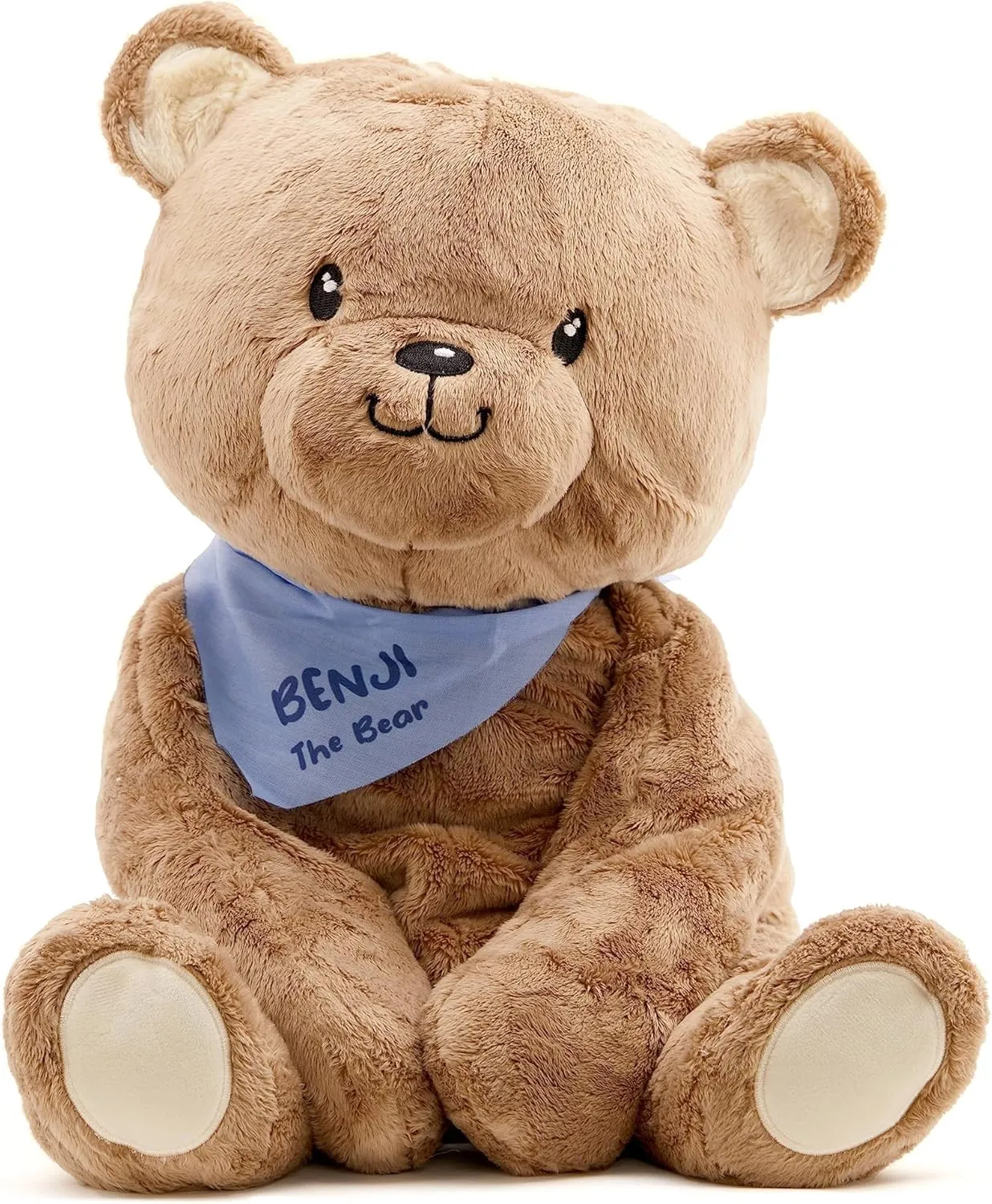 Lilly's Love Weighted Stuffed Animal, 5lb | Sensory Plush for Kids & Adults | Machine Washable Plushie w/Removable Inner | Calming Weighted Stuffed Animal for Anxiety, Benji The Bear