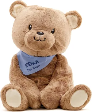 Lilly's Love Weighted Stuffed Animal, 5lb | Sensory Plush for Kids & Adults | Machine Washable Plushie w/Removable Inner | Calming Weighted Stuffed Animal for Anxiety, Benji The Bear