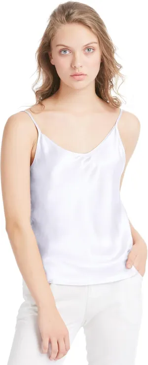 LilySilk Womens Silk Camisole 100% 19MM Mulberry Silk Basic Tank Tops Summer Casual Classic Top Loose