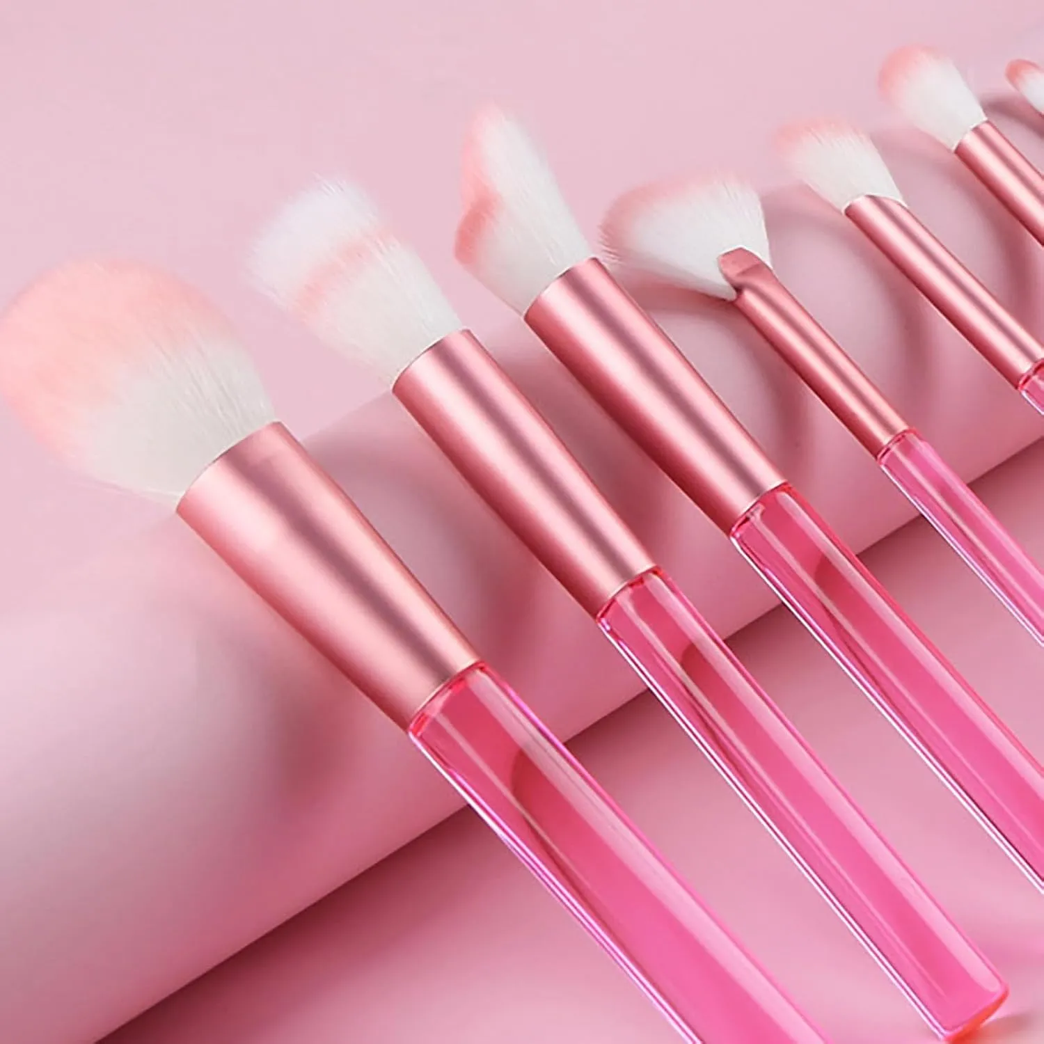 Makeup Brush Set with Organizer Bag, 9 Pcs Professional Synthetic Flat Foundation Brush,Powder Eyeshadow Concealer Eyeliner Blending Contour Brush Set,Gifts for Mom