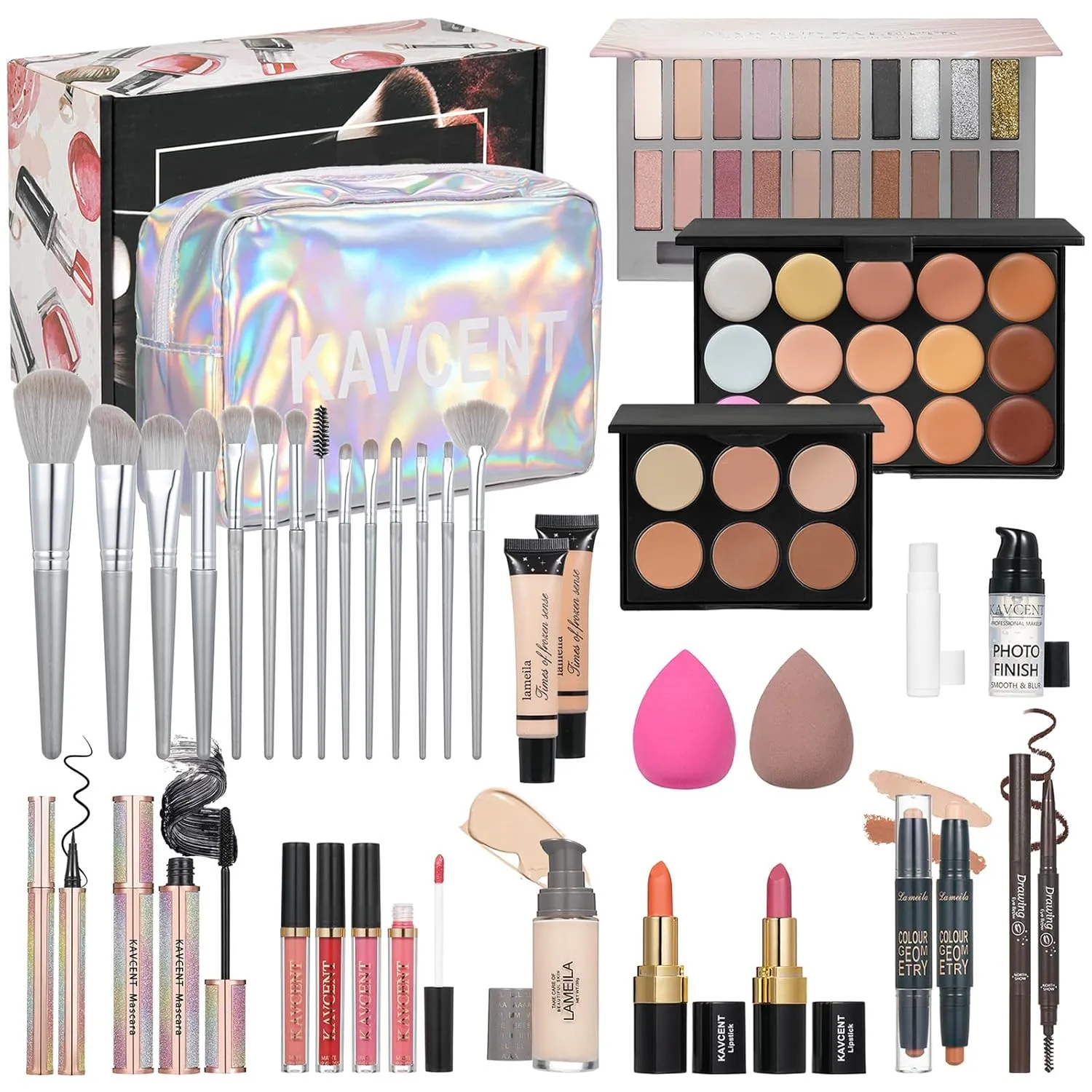 Makeup Kit for Women Full Kit Makeup Set for Teens Makeup Kits Include Foundation Eyeshadow Palette Lipstick Makeup Gift Set for Women Teenagers Make up Kit