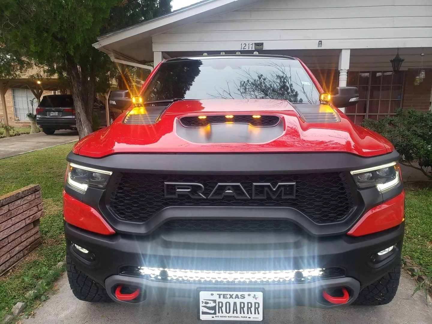 M&R Automotive LED Lightbar | Ultra-Bright 2019 2020 2021 2022 RAM TRX LED M&R 40'' LIGHTBAR | Easy Install 40'' LED Light in 15000 Lumens White and 7000 Lumens Amber (AMBER) (RAMTRXWA)