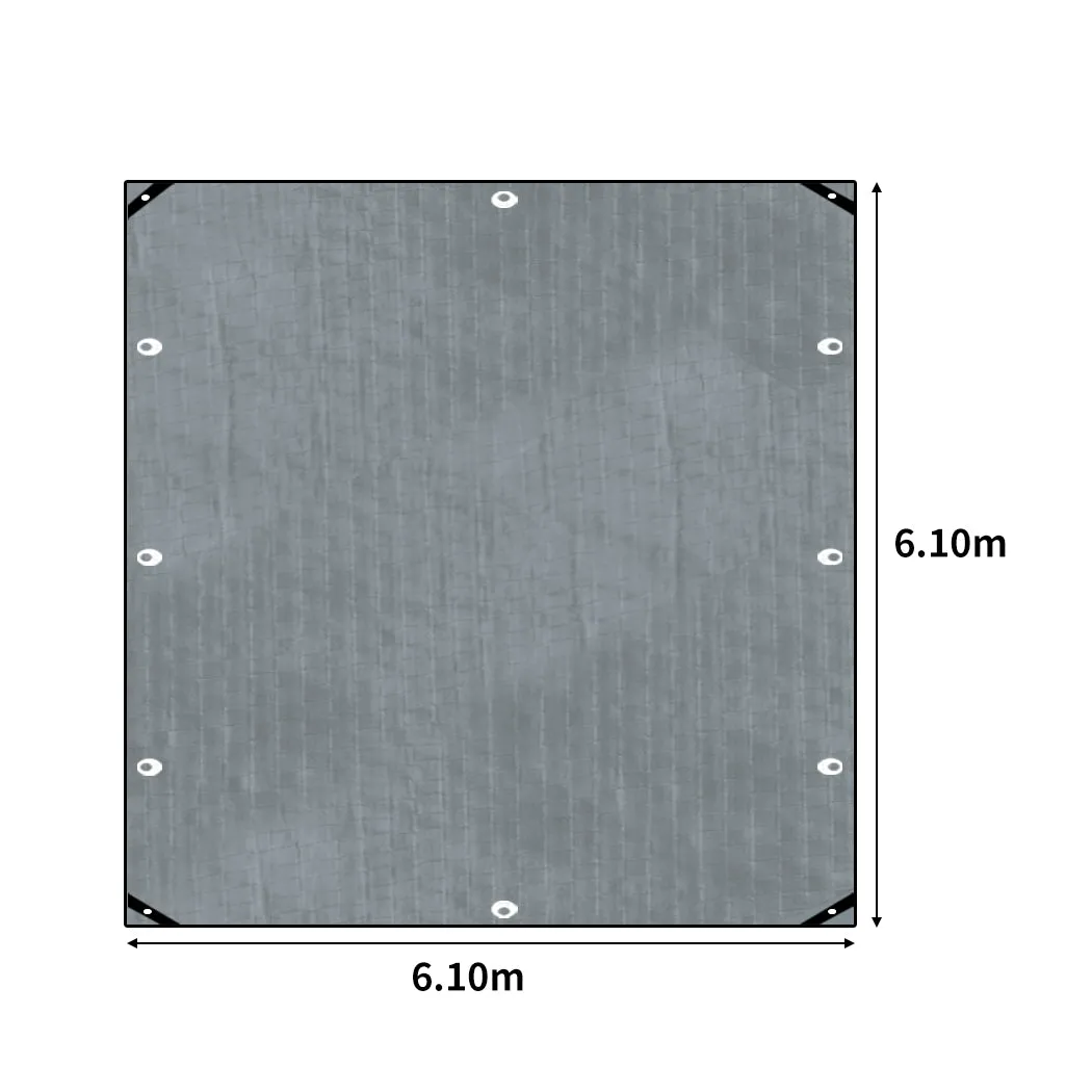 Manan Tarp Tarpaulin 200GSM Camping 6.1x6.1m