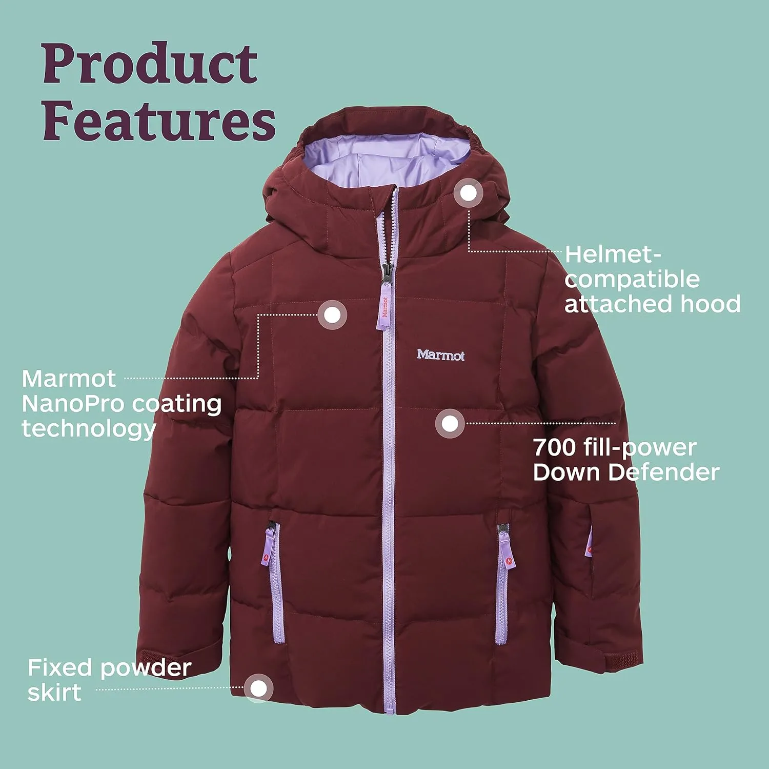 MARMOT Kid's Polar Down Jacket