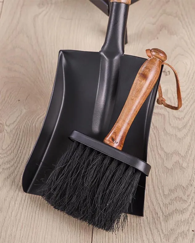 Mayfair Black Fire Tools and Log Storage Unit