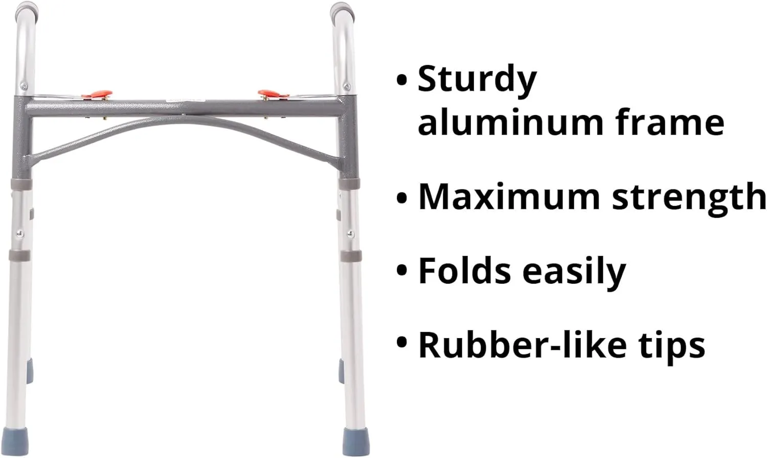 McKesson Junior Folding Walker for Children, Adjustable Aluminum Frame - Pediatric Medical Walking Aid - 350 lbs Weight Capacity, 1 Count