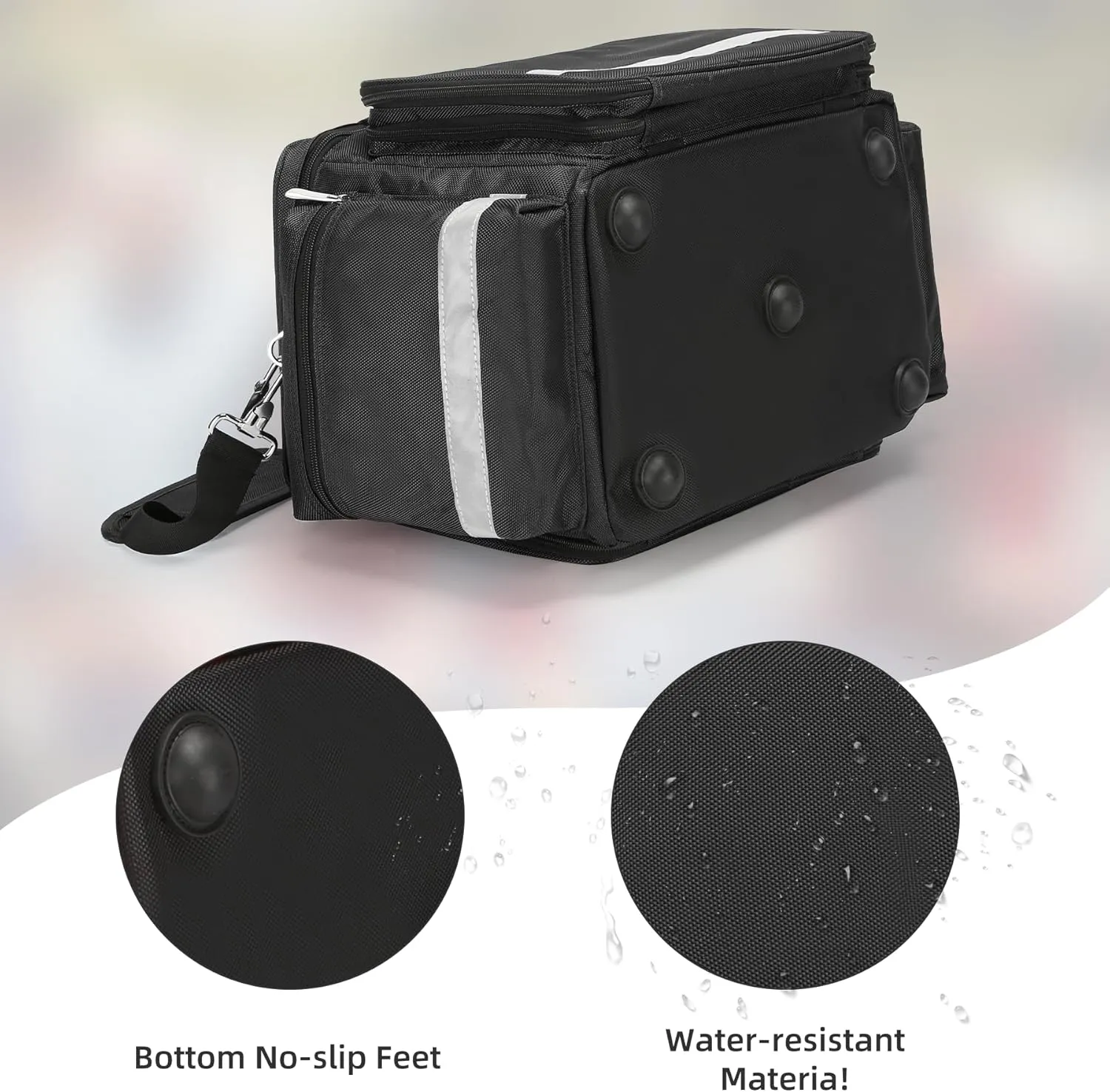 Medical Bag Empty Emergency Bag First Responder Bag First Aid Bag Home Health Nurse Bag Empty First Aid Storage Bag with Detachable Divider Medical Supplies Bag Emergency Responder Trauma Bag