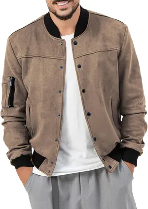 Men's Jacket Lightweight Casual Spring Fall Windbreaker Zip Up Coat with Pocket 100 Cotton Jacket Men Men's Sweater