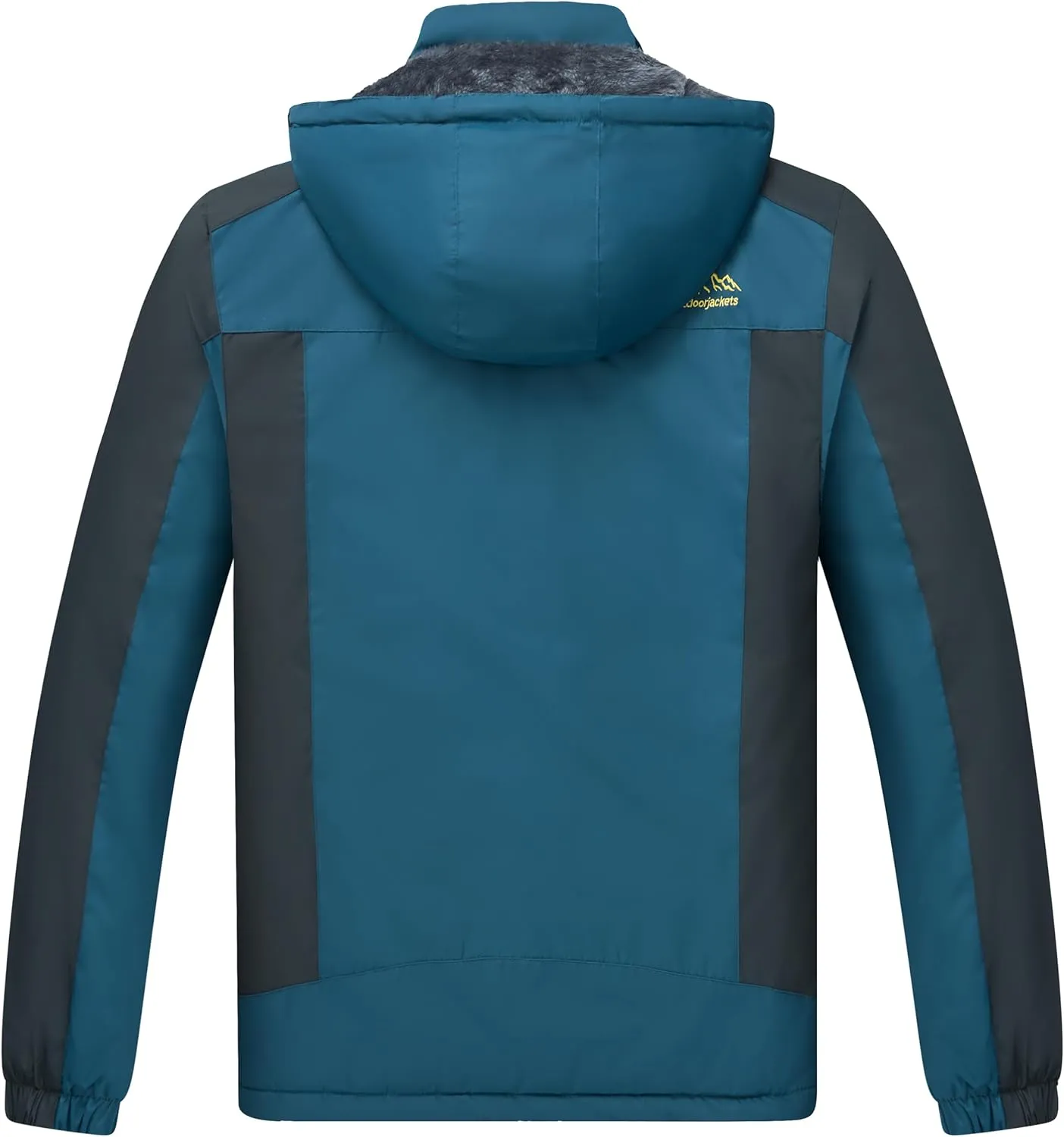 Men's Winter Ski Jacket Warm Waterproof Fleece Liner Snow Coat Hooded Windproof Mountain Raincoat
