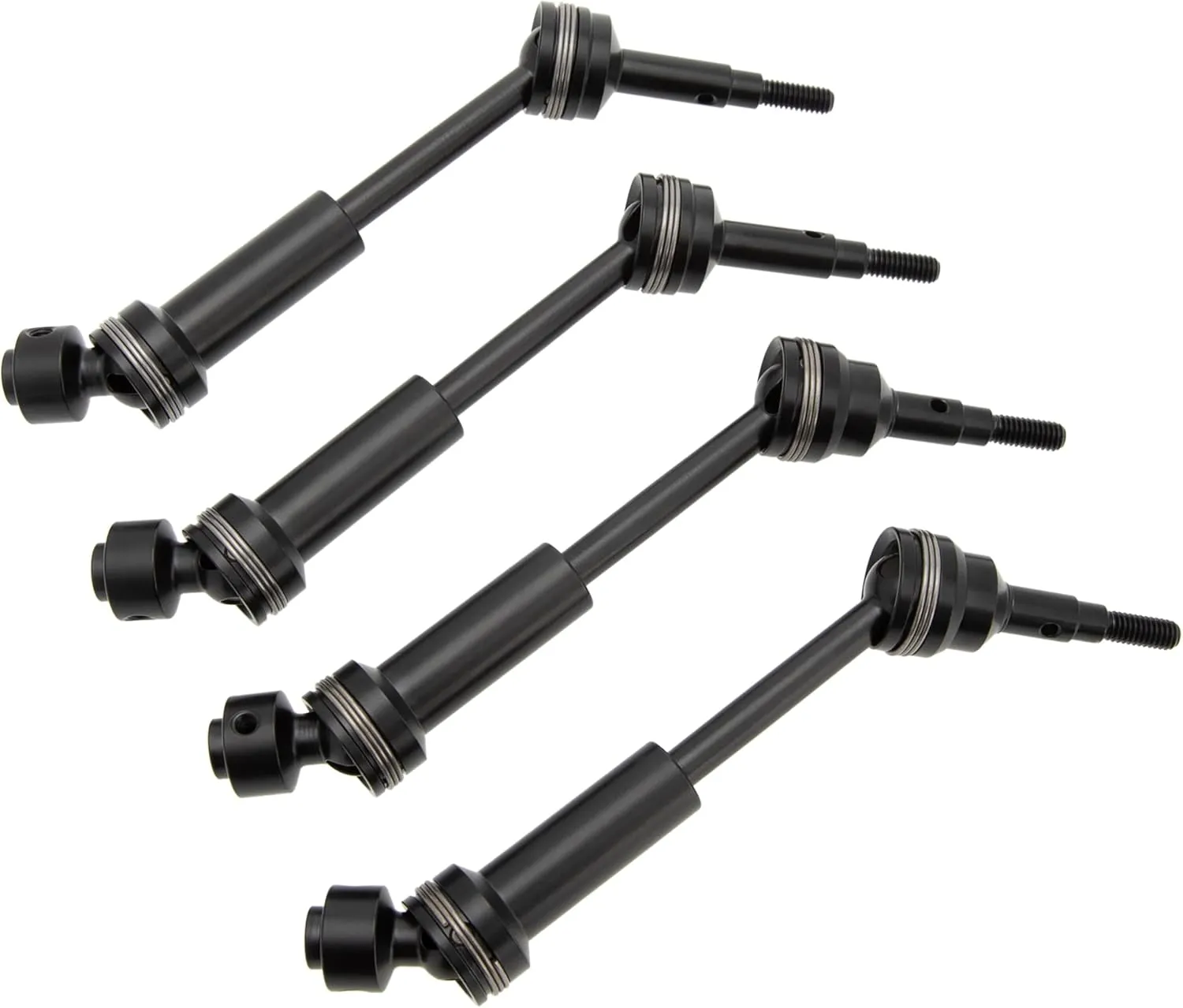 MEUS RACING Steel Front Rear Drive Shaft CVD Driveshaft Kit for 1/10 Traxxas Slash/Hoss/Jato/Rustler 4X4 9051R 9052R RC Car