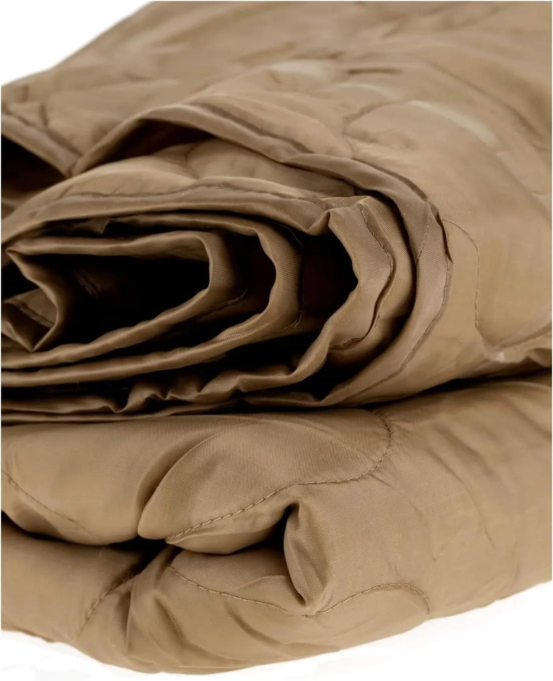 Mil-Tec Ripstop Poncho Liner - Lightweight Portable Durable Polyester Versatile Poncho Liner - Can be Used as Comforter, Blanket, Ground Mat, Sleeping Bag - Carry Bag Included - Coyote