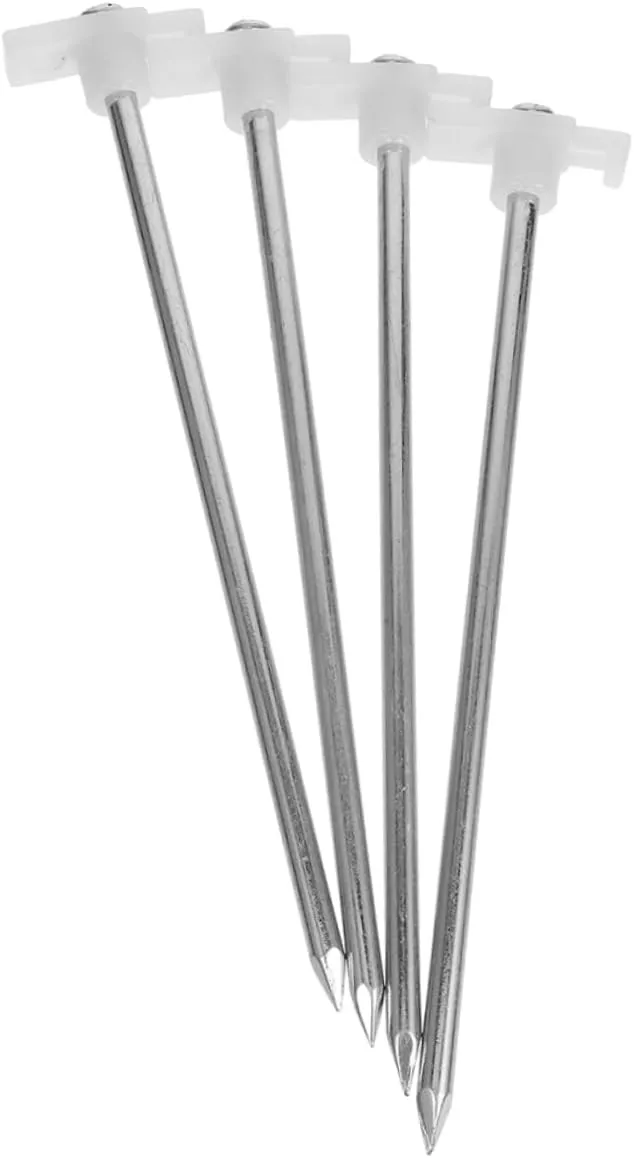Mipcase 6pcs Heavy Duty Tent Stakes Portable Resistant Camping Pegs for Tents Tarps Ground Anchors for Outdoor Use Gardening Secure Camping