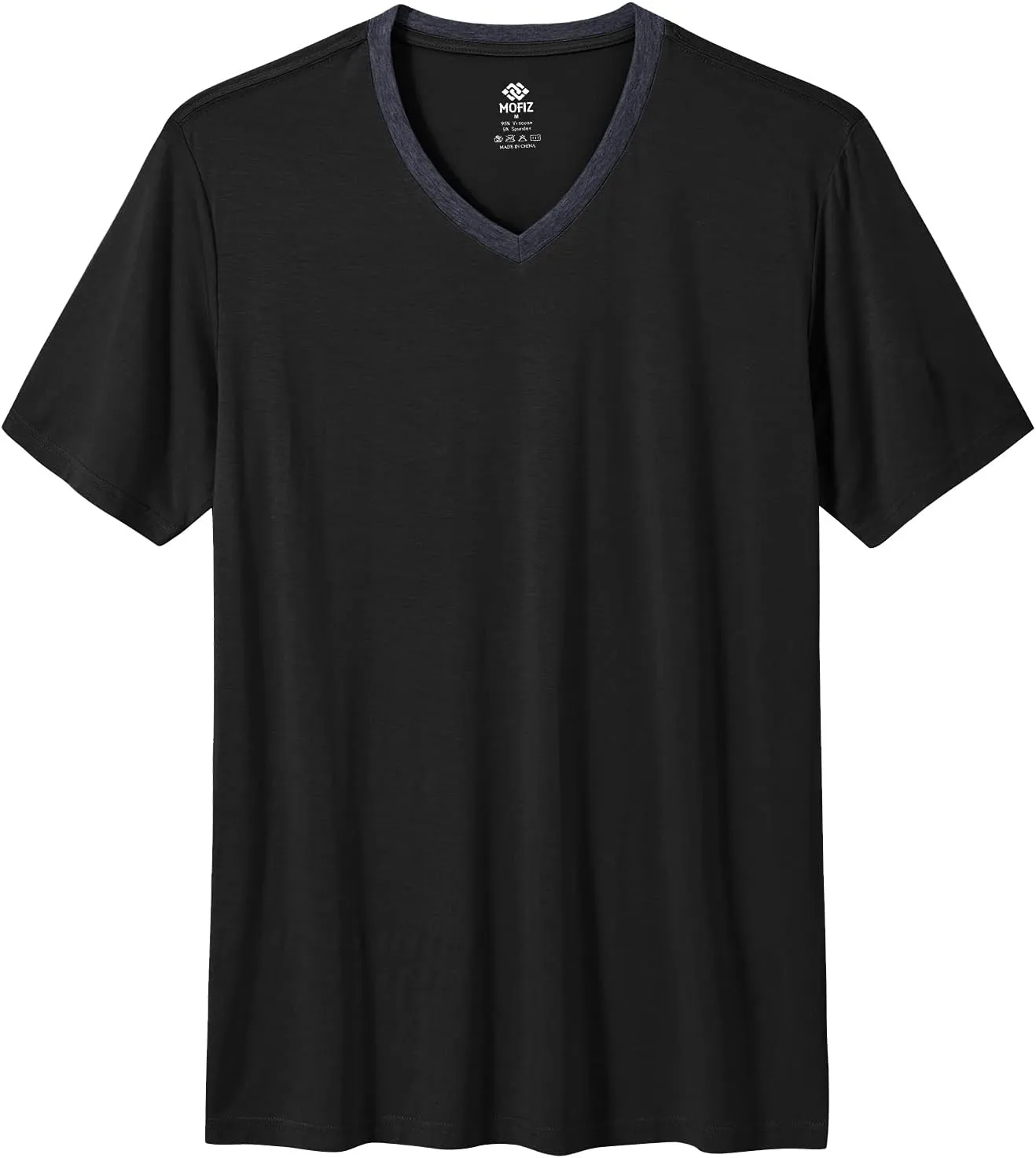 MoFiz Men's Pajama Set 3 Pieces Lightweight Sleep Cozy Modal Lounge Sleep Set Bottoms Pants T-Shirt Pajama Shorts for Men