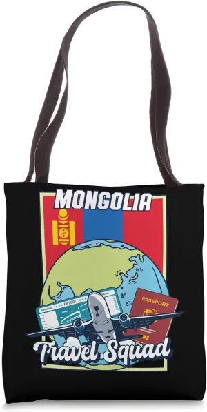 Mongolia Travel Squad Travel Squad Travel Mongolia Tote Bag