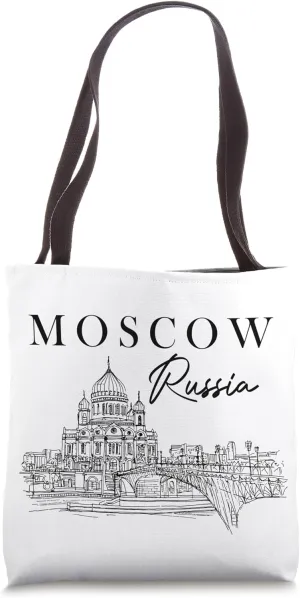 Moscow Russia Travel Red Square Moscow Traveling Russian Tote Bag