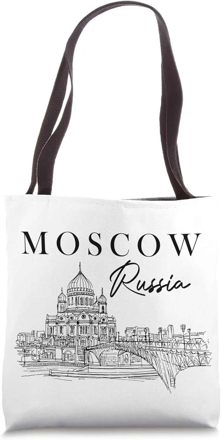 Moscow Russia Travel Red Square Moscow Traveling Russian Tote Bag