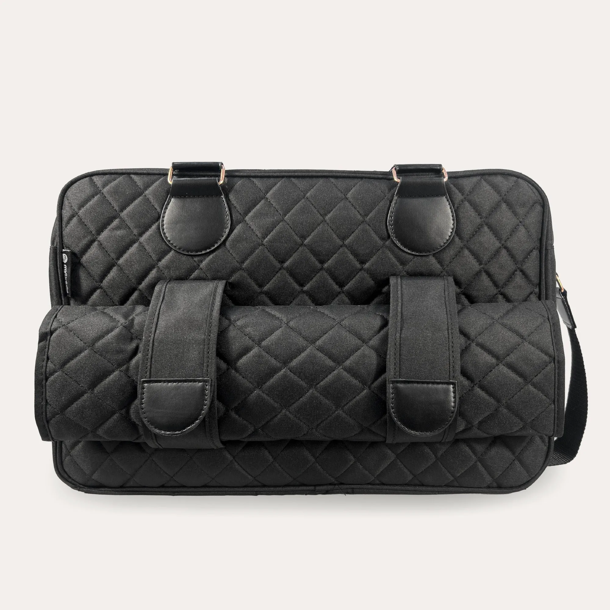 My Babiie Deluxe Changing Bag - Black Quilted
