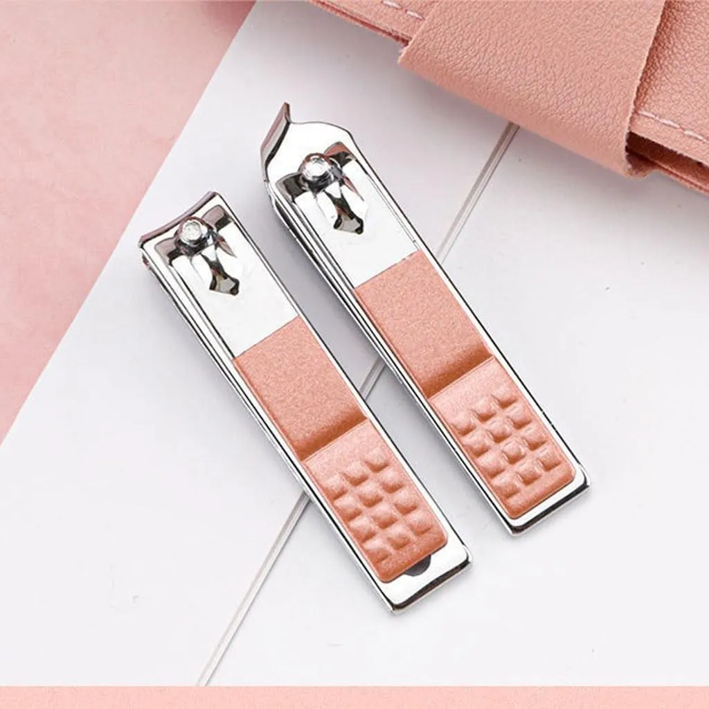 Nail Clipper Set Portable Home Use 7-Piece Nail Scissors Set Home Use Manicure Tools Suitable for Travel and Beauty Portable Travel Beauty Kit Manicure Sets(02)