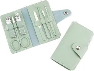 Nail Clipper Set Portable Home Use 7-Piece Nail Scissors Set Home Use Manicure Tools Suitable for Travel and Beauty Portable Travel Beauty Kit Manicure Sets(02)