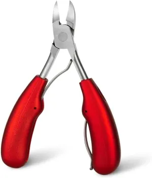 Nail Clipper Toenail Cutters Anti-Splash Ingrown Paronychia Correction Pedicure Dead Skin Scissors Trimmer Care Manicure Tools (Color : Dark red ABS)
