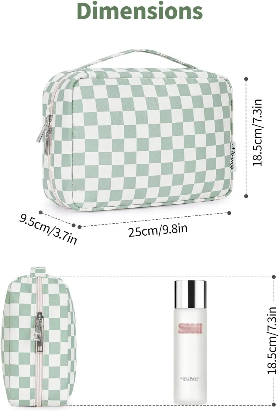 Narwey Hanging Travel Toiletry Bag Cosmetic Make up Organizer for Women and Girls Waterproof