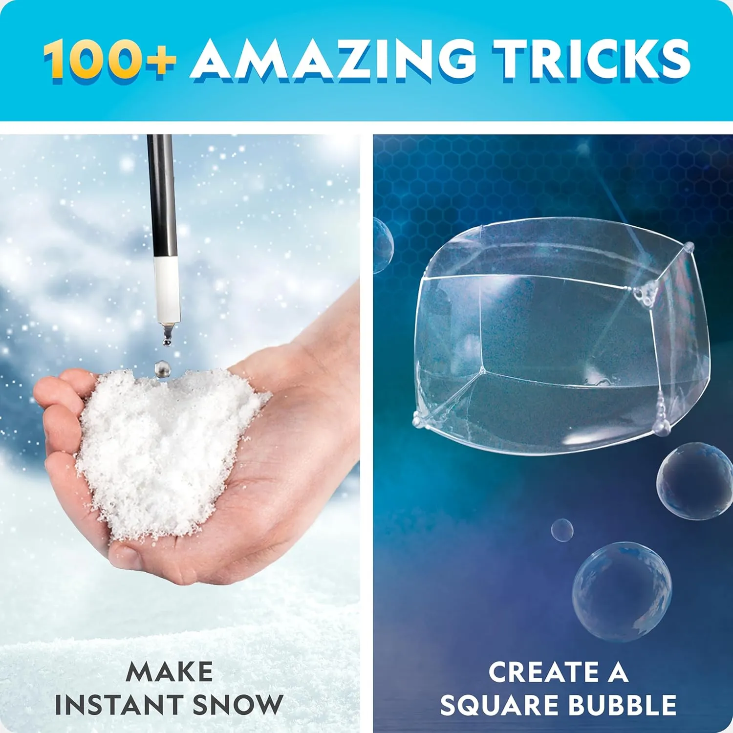 NATIONAL GEOGRAPHIC Science Magic Kit – Science Kit for Kids with 100  Unique Experiments and Magic Tricks, Chemistry Set and STEM Project, A Great Gift for Boys and Girls (Amazon Exclusive)