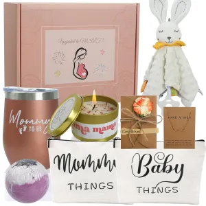 New Mom Gifts - New Mom Care Package After Baby, Pregnancy Gifts Basket for Expecting Mother, Mommy to Be, First Time Mommy Care Package After Birth Postpartum Essentials for Women Mama