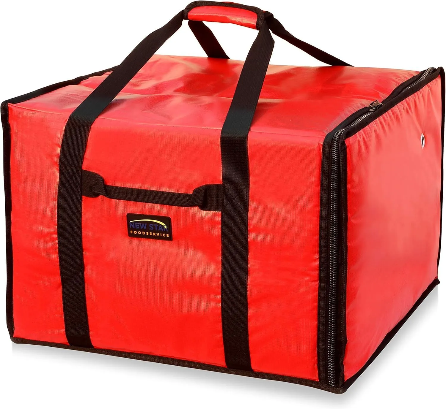 New Star Foodservice 50134 Insulated Pizza Delivery Bag, 20" by 19" by 13", Red