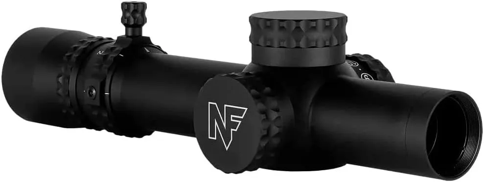 Nightforce NX8-1-8x24mm F1 Capped First Focal Plane (F1/FFP) 30mm Tube Durable Precise Waterproof Fogproof Hunting Gun Scope