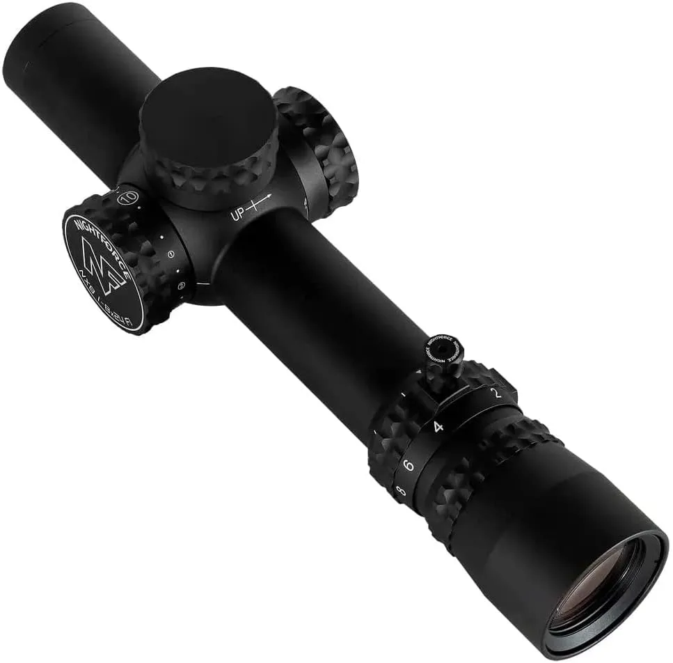 Nightforce NX8-1-8x24mm F1 Capped First Focal Plane (F1/FFP) 30mm Tube Durable Precise Waterproof Fogproof Hunting Gun Scope