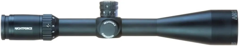 Nightforce SHV 4-14x50mm F1 30mm Tube Hunting Scope - Precise Versatile Durable ZeroSet Parallax Adjustable First Focal Plane Gun Scope