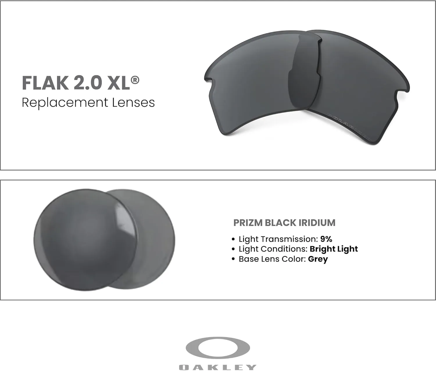Oakley Original Flak 2.0 XL OO9188 REPLACEMENT Lenses  BUNDLE Bag  BUNDLE with Designer iWear Kit