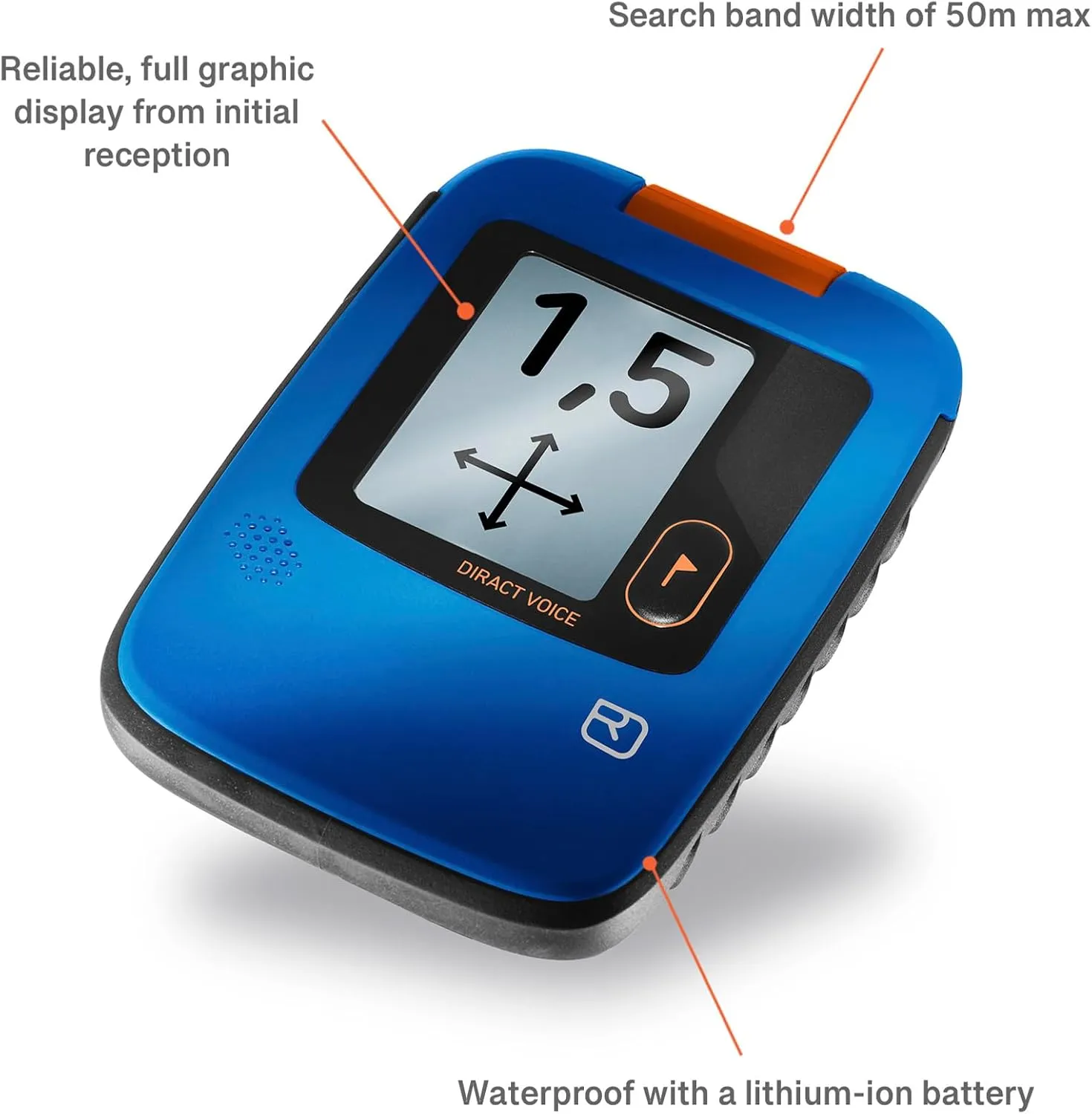 Ortovox Rescue Set Diract Voice Light I Shovel, Probe & Snow Avalanche Transceiver Rescue Bundle