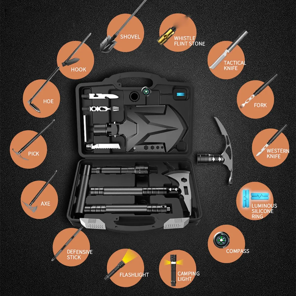 Outdoor Camping Survival Tool Sets Multitool Gear