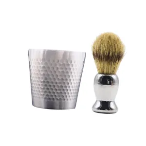 PartyKindom Men's Shaving Kit 1 Set Shaving Brush Bowl Beard Brush Set Gentle Soft Hair Retro Style for Travel