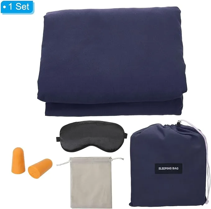 PATIKIL Sleeping Bag Liner Lightweight Soft Travel Camping Sheet Sleep Sack Compact Sleeping Bags Set with Carry Bag for Backpacking Camping Travel Hotel