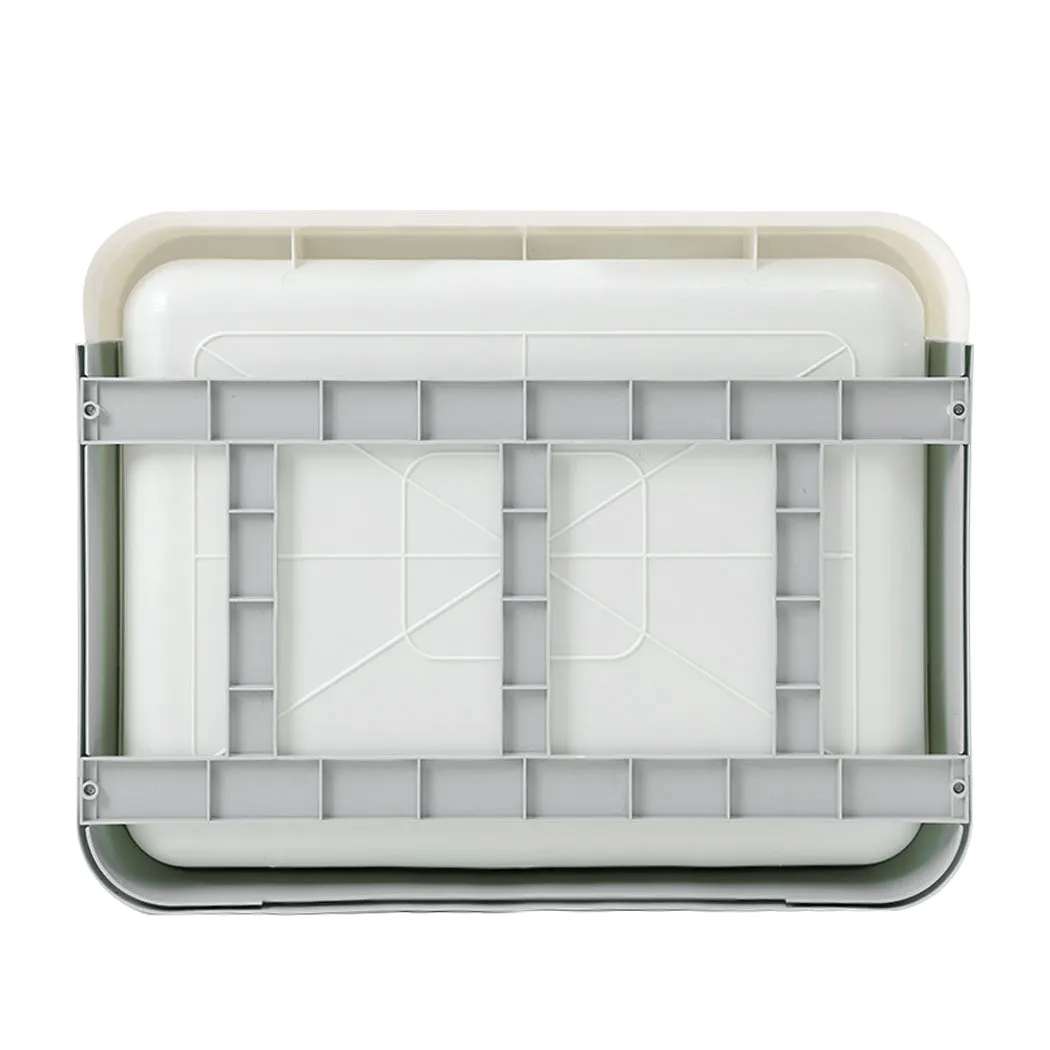 PaWz Foldable Cat Litter Box Tray Enclosed Grey