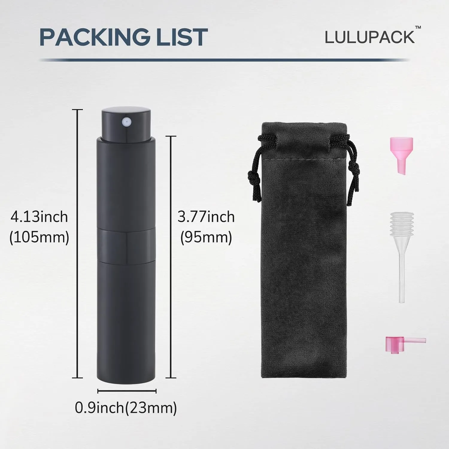 Perfume Atomizer Travel Refillable Bottle: Cologne Sprayer Portable for Men - Mini Spray Empty for Refill - 8ml Small Size Brown