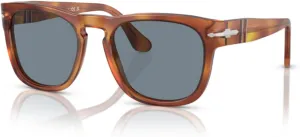 Persol Elio PO3333S Square Sunglasses for Men for Women   BUNDLE With Designer iWear Complimentary Eyewear Kit