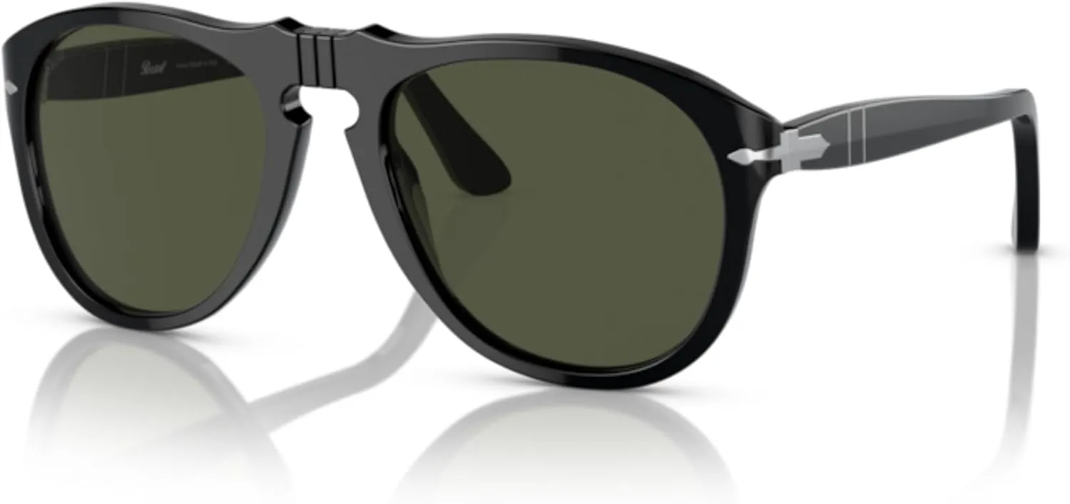 Persol PO0649 Aviator Sunglasses for Men   BUNDLE With Designer iWear Eyewear Kit