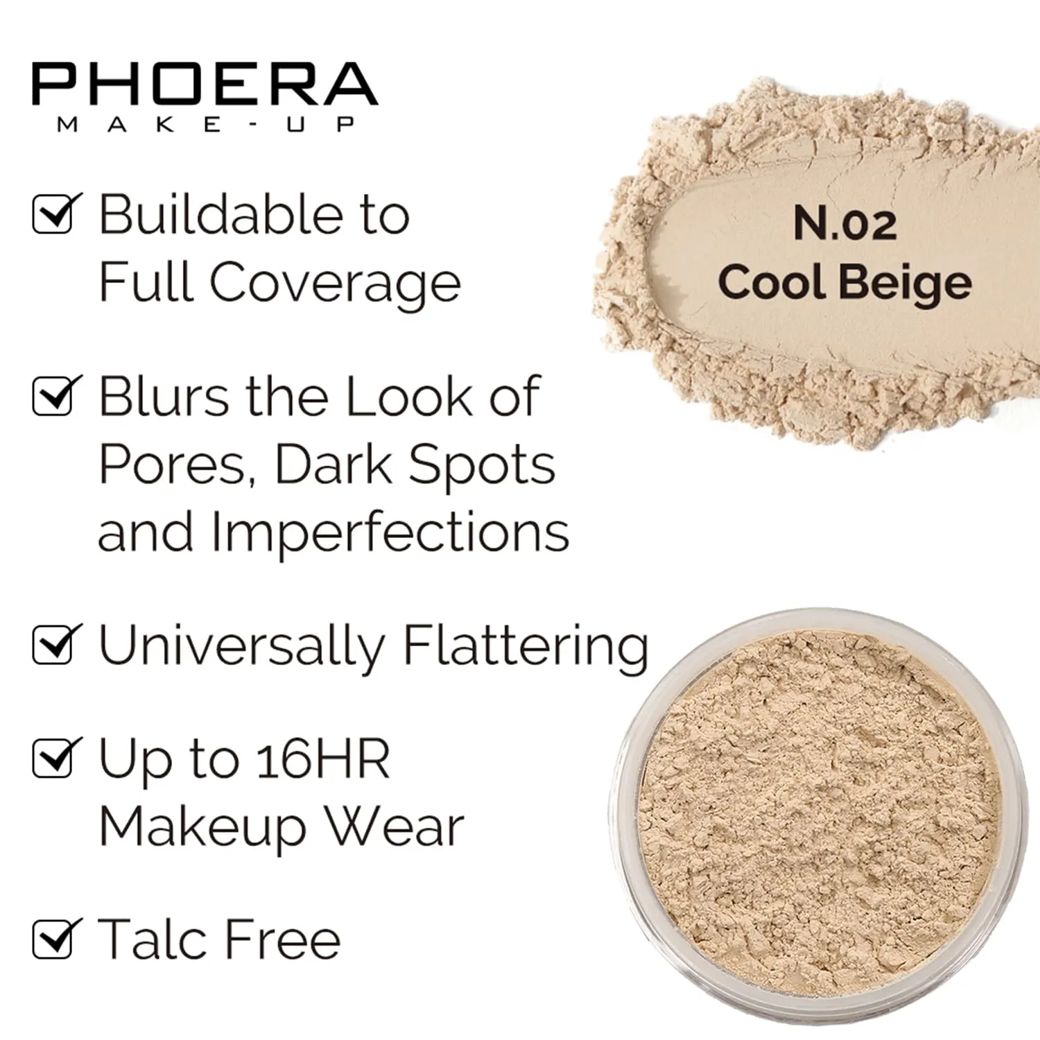 PHOERA Foundation 3-in-1 Contour Makeup Kit - Highlighter, Blush & Bronzer Sticks for Sculpting Cheeks (102 104 Fair-Light Contour/Nude Buff Beige #03,#09,#12)